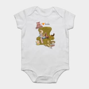 I love books Baby Bodysuit